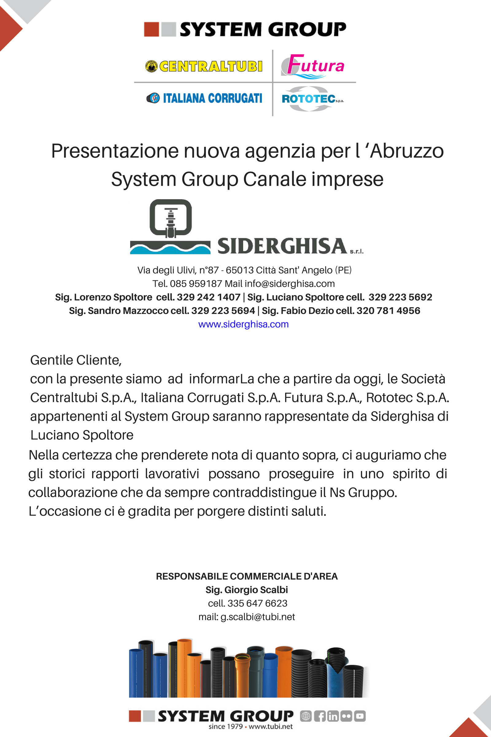 Systemgroup Presentation new agency for Abruzzo